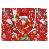 Weihnachtsgoaten Candy and Jingle Bells GetYerGoat Große Geschenktüte (Rückseite)