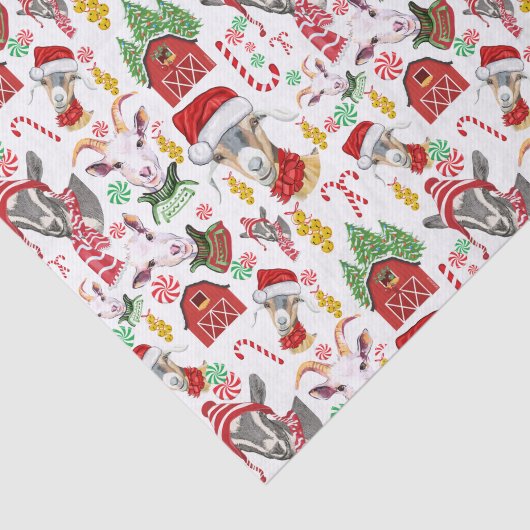 Weihnachtsgoaten Candy and Jingle Bells GetYerGoat Seidenpapier (Ausschnitt)