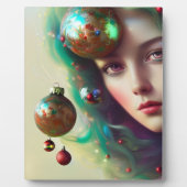 Weihnachtsgoddess Tabletop Plaque mit Easel Fotoplatte (Vorderseite)