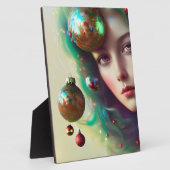 Weihnachtsgoddess Tabletop Plaque mit Easel Fotoplatte (Seite)