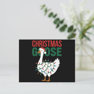 Weihnachtsgoise Lights Niedlicher Urlaub Feiertagspostkarte