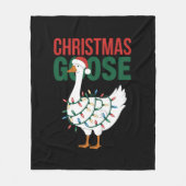 Weihnachtsgoise Lights Niedlicher Urlaub Fleecedecke (Vorderseite)