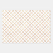 Weihnachtsgold abstraktes Muster Geschenkpapier Set (Vorderseite 3)