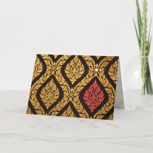 Weihnachtsgold Feiertagskarte (Vorderseite)