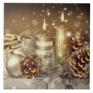 WeihnachtsGold Fliese