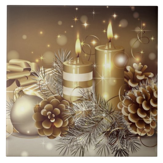 WeihnachtsGold Fliese (Vorderseite)
