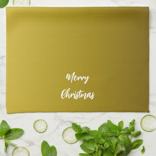 WeihnachtsGold Geschirrtuch (Gefaltet)