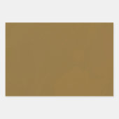 Weihnachtsgold matt Vollharte gesättigte Wraps Geschenkpapier Set (Vorderseite 2)