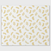 Weihnachtsgold-Muster minimal Geschenkpapier (Flach)