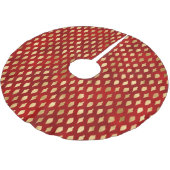 Weihnachtsgold niedliche Ornamente feierlich elega Polyester Weihnachtsbaumdecke (Schrägansicht)