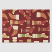 Weihnachtsgold, Rot, Grüne Socken Seidenpapier (Vorderseite)