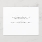 Weihnachtsgold Rote Weihnachtskarte (Rückseite)