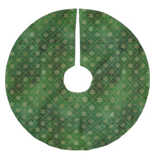 Weihnachtsgold-Schneeflocken vintage-rhomboides Mu Polyester Weihnachtsbaumdecke