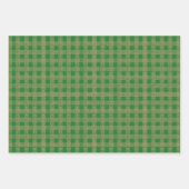 Weihnachtsgold und antikes antikes Spitzenmuster Geschenkpapier Set (Vorderseite)