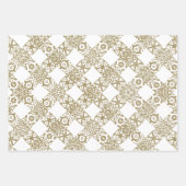 Weihnachtsgold und niedliche Spitze Geschenkpapier Set (Vorderseite 3)