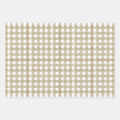 Weihnachtsgold und niedliche Spitze Geschenkpapier Set (Vorderseite)