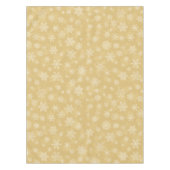 Weihnachtsgold, weiße Schneeflocken Tischdecke (Vorderseite)