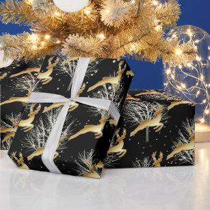 Weihnachtsgoldbrauer-Taube-Untergrund Farbe Geschenkpapier