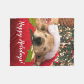 Weihnachtsgolden retriever-Hund schlafend unter Fleecedecke (Vorderseite (Horizontal))