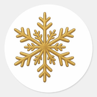 Weihnachtsgoldene klassische runde Aufkleber