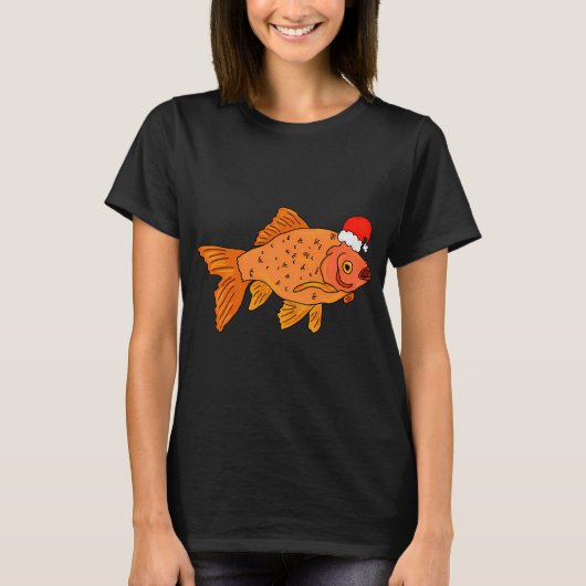Weihnachtsgoldfisch T-Shirt (Vorderseite)