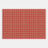 Weihnachtsgoldgrün schwarz antiken Spitze Geschenkpapier Set (Vorderseite)