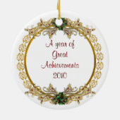 Weihnachtsgoldkränze, Foto, Keramikornament (Hinten)