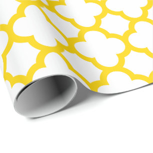 WeihnachtsgoldQuatrefoil Geschenk-Packpapier Geschenkpapier