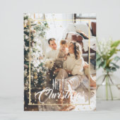 Weihnachtsgoldstern Konfetti Foto (Stehend Vorderseite)