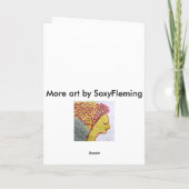 Weihnachtsgoldsternsache Feiertagskarte (Rückseite)