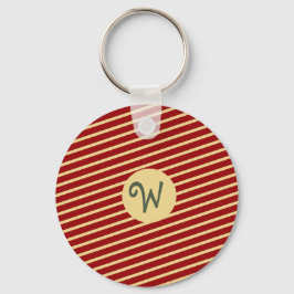 Weihnachtsgoldstreifen Rot passende Familie Custom Schlüsselanhänger