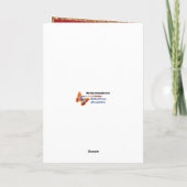 Weihnachtsgoldtaube u. -stechpalme feiertagskarte (Rückseite)