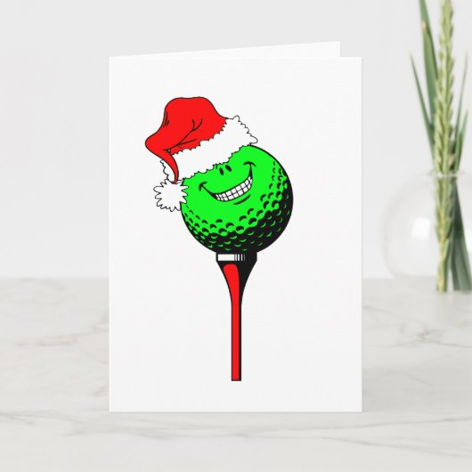 WeihnachtsGolf Feiertagskarte (Vorderseite)