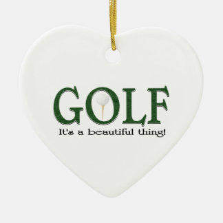 Weihnachtsgolf Keramik Ornament