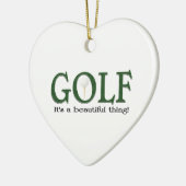 Weihnachtsgolf Keramik Ornament (Links)