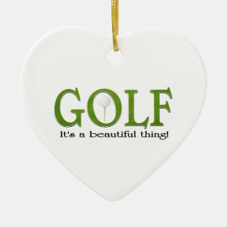 Weihnachtsgolf Keramik Ornament