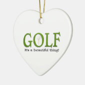 Weihnachtsgolf Keramik Ornament (Links)