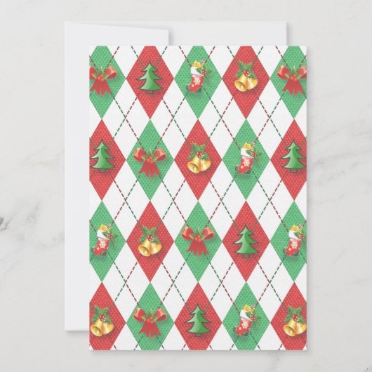 WeihnachtsGolf-Party Einladung (Rückseite)