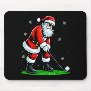 Weihnachtsgolf Santa Golfer Weihnachten Lustiger W Mousepad