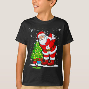Weihnachtsgolf Santa Golfer Weihnachten Lustiger W T-Shirt