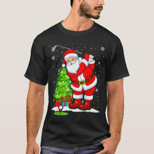 Weihnachtsgolf Santa Golfer Xmas Lustiger Weihnach T-Shirt