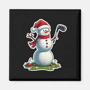 Weihnachtsgolf Schneemann Santa Hut Lustiger Golf Magnet