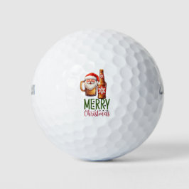 Weihnachtsgolf und Bier lustig Golfball