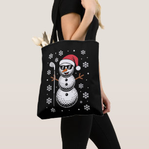 Weihnachtsgolfball Schneemann Santa Sonnenbrille X Tasche