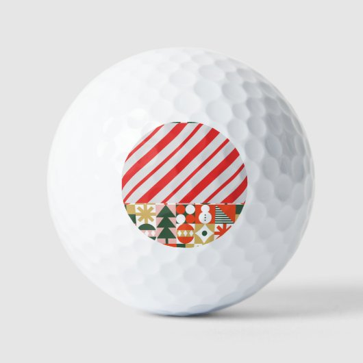 Weihnachtsgolfbälle Golfball (Vorderseite)