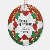 Weihnachtsgolfdesign | DIY Name Keramik Ornament (Links)