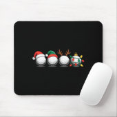 Weihnachtsgolfspieler, X-mas Mousepad (Mit Mouse)