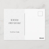 Weihnachtsgome in Liebe Wasserfarbe Handgemalt Postkarte (Rückseite)