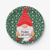 Weihnachtsgondel Pappteller (Vorderseite)