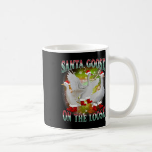Weihnachtsgoose auf der Loose Santa Albern Goose A Kaffeetasse
